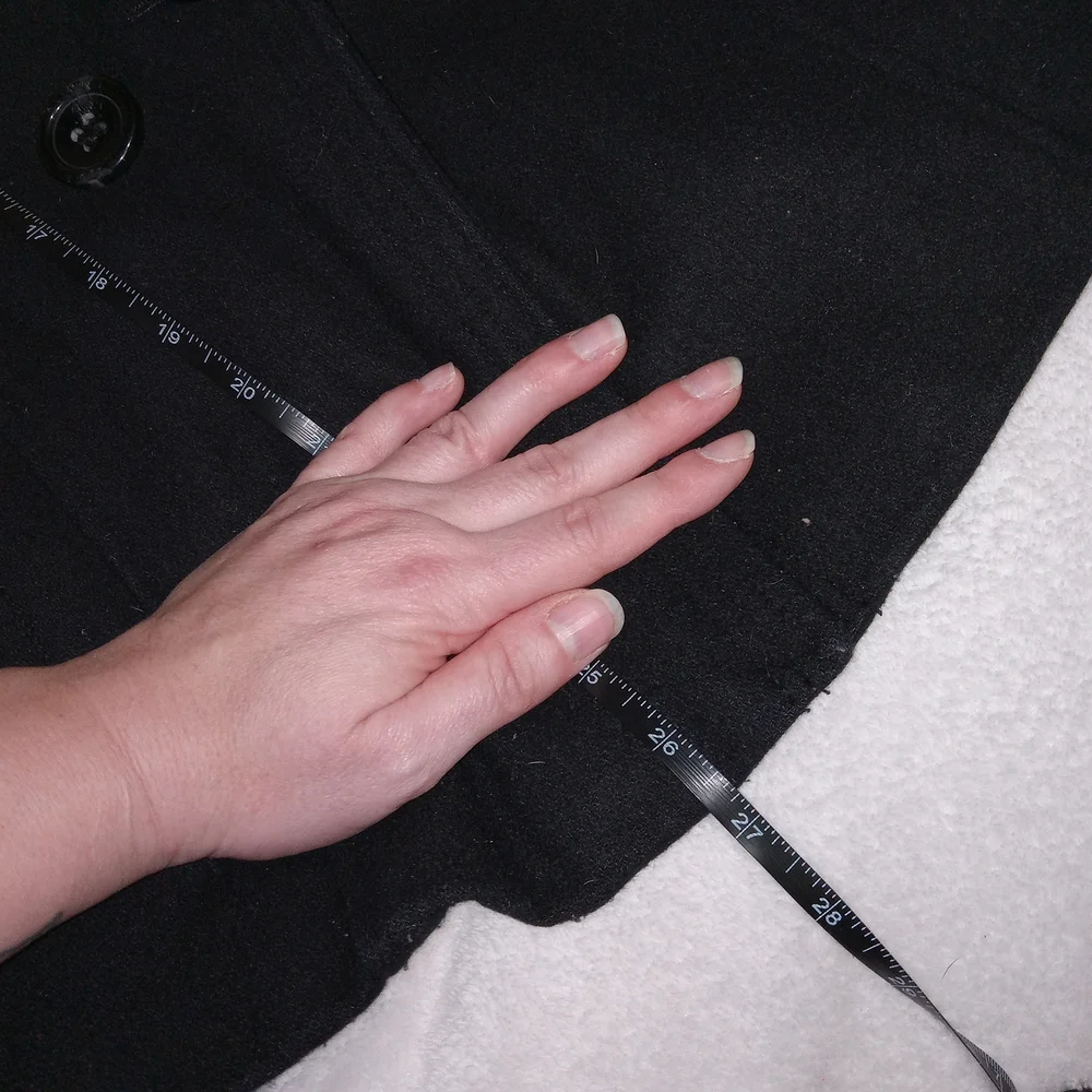 GUESS Jacket Womens Medium Double Breasted Wool Blend Pea Coat Preppy Vintage